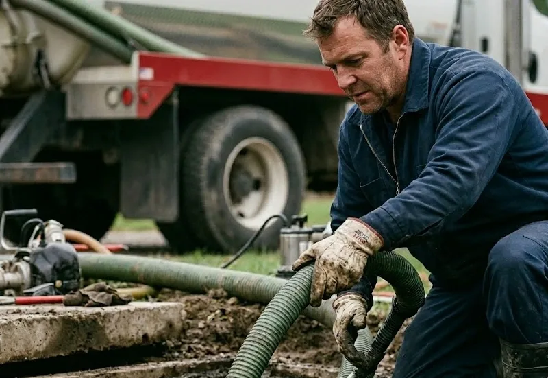 Septic system service in Brant